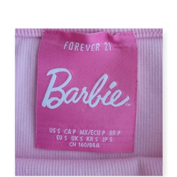 Barbie x Forever 21 Studded Ribbed Halter Top - Size S - Picture 4 of 8